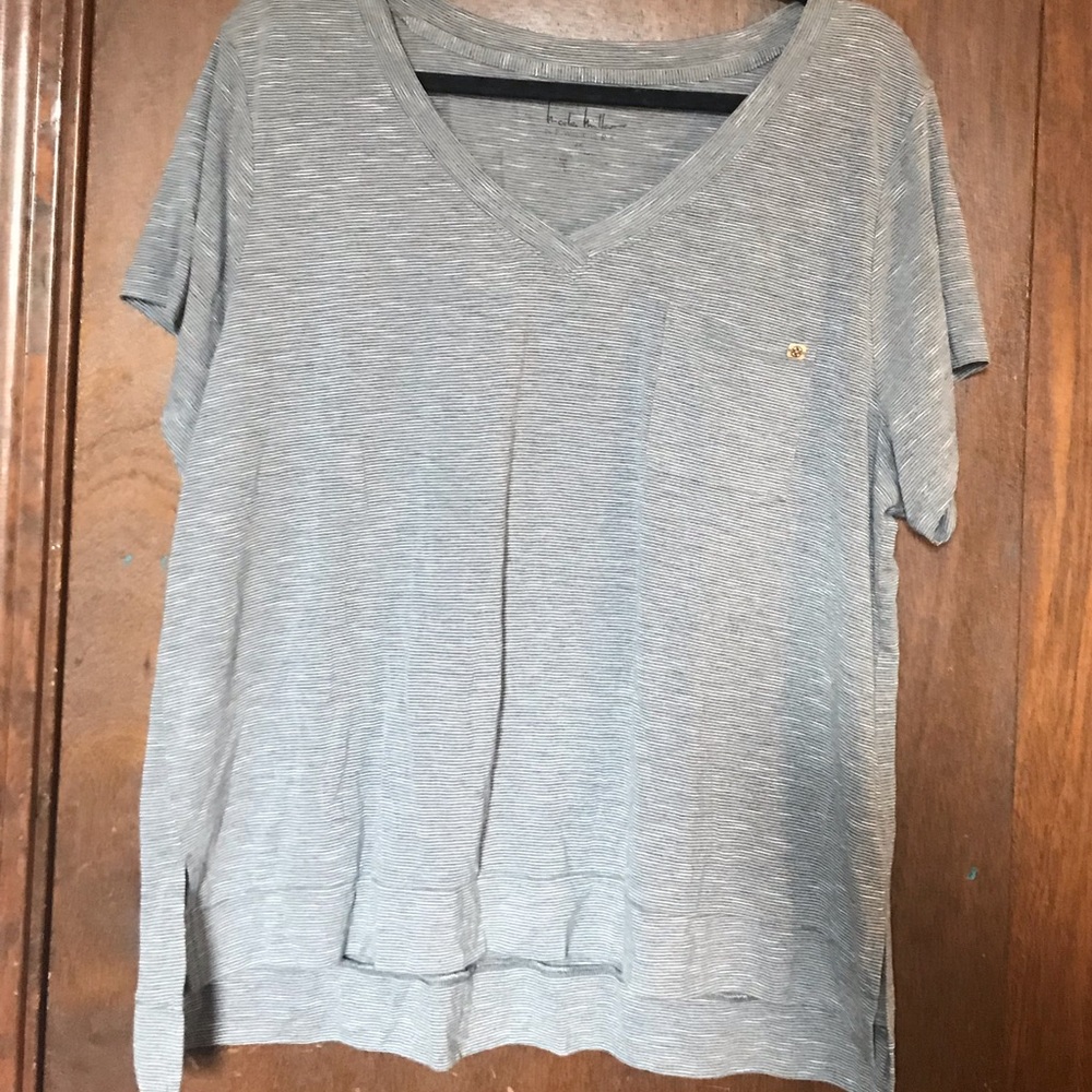 Nicole Miller Plus Size V-Neck T-shirt
